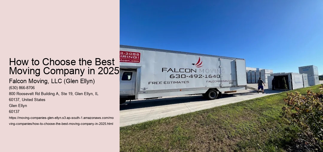 How to Choose the Best Moving Company in 2025